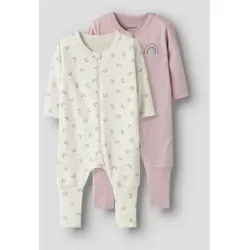 Name It Schlafanzug NBFNIGHTSUIT 2P ZIP FF JET RAINBOW NOOS