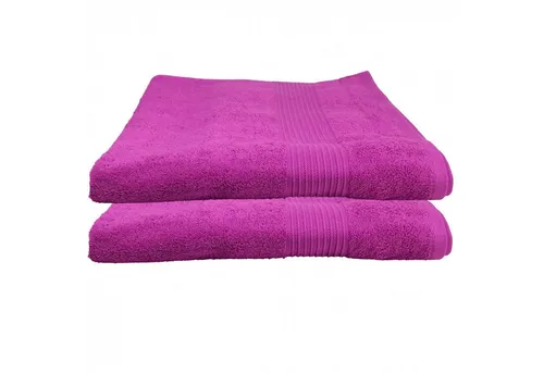 Julie Julsen Badetuch 2-Badetuch-Pink-Badetuch 100 x 150 cm, Baumwolle (2-St)