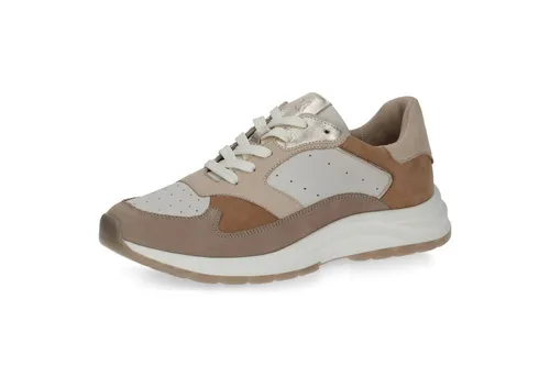 Caprice Sneaker - Eleganter Braun Leder Schuh in Größe 38 - Sneaker aus hochwertigem braunem Leder mit Wechselfußbetten für individuelles Tragegefühl – perfekt für modebewusste Füße.