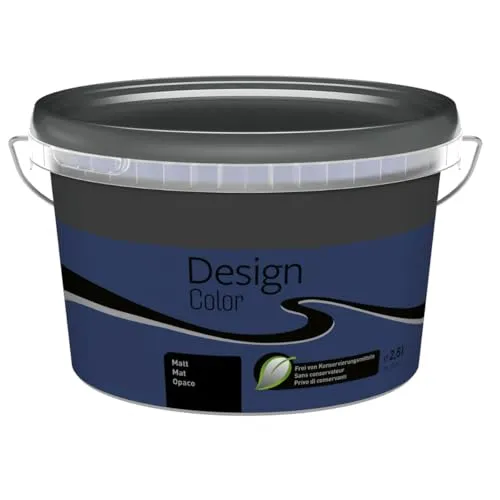 Produktbild TMPpro Premium Wandfarbe Innen 2,5 L – Design Color – Hochdeckend & Abwaschbar – moderne Farben (Blau (Royalblau))