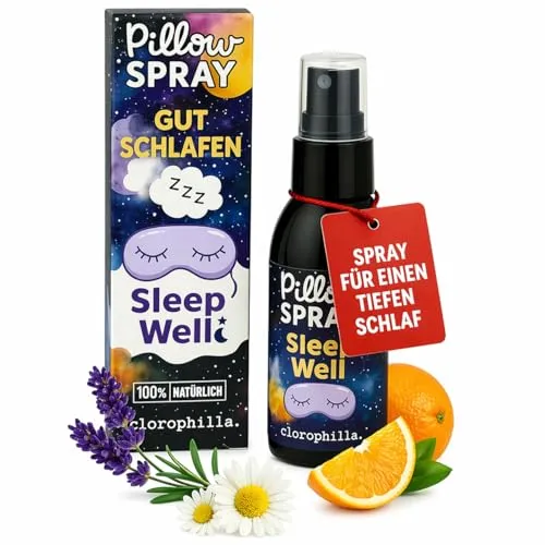 Spray Kissen zum Schlafen [Schlafen gut] Lavendel, Orange, Kamille, beruhigendes Spray für tiefen Schlaf