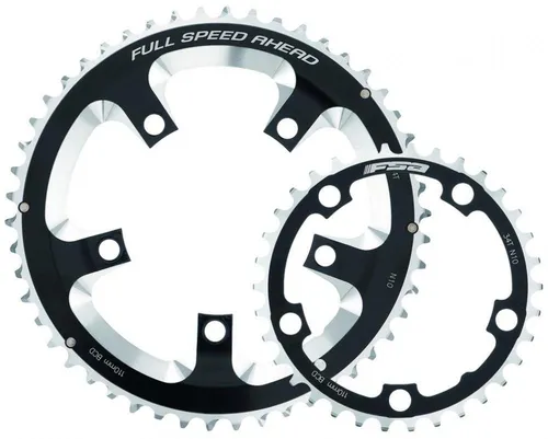 FSA Kettenschaltung FSA Kettenblatt Road Super 5-Arm 2x 110 mm x 50 T Schwarz - präzises R