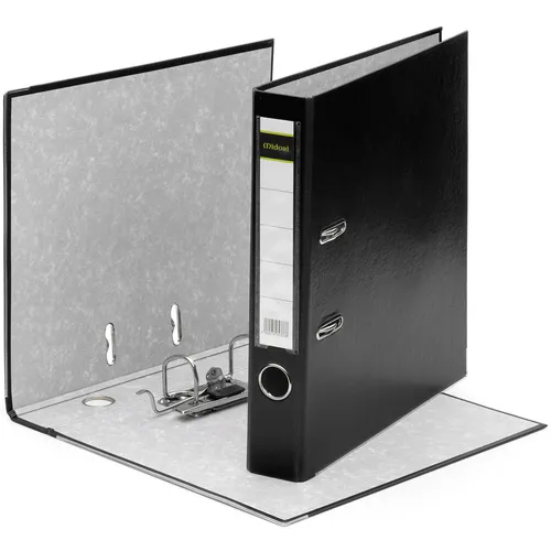 Ordner A4 5 cm PP Papier Schwarz Aktenordner Briefordner Schmal 1 x