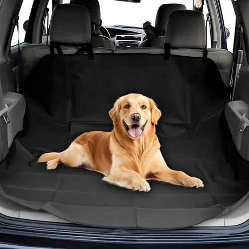 VAGCARS Kofferraumschutz, Wasserdicht Auto Kofferraum Hundedecke, Kratzfest Autoschondecken für Hunde, 144 x 120cm Universell Hundedecke Auto Kofferraum für Autos, SUVs, LKWs
