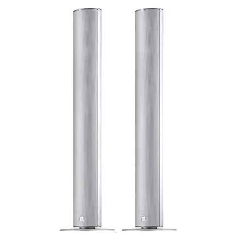 Canton CD 290.3 Standlautsprecher - Silber Eloxiert - 2½-Wege Standlautsprecher mit 150W Musik-Belastbarkeit und exzellentem Frequenzgang von 40Hz bis 30kHz, ideal für audiophile Klangerlebnisse.