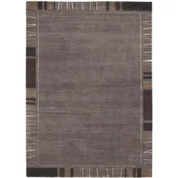 Cazaris Wollteppich Sena Silk Mata, Dunkelgrau, rechteckig 70x140 cm - Der Cazaris Wollteppich in Dunkelgrau (70 x 140 cm) verleiht Ihrem Zuhause eine gemütliche Atmosphäre. Handgeknüpft und pflegeleicht, eignet er sich ideal für Fußbodenheizungen und ist in verschiedenen Größen erhältlich.