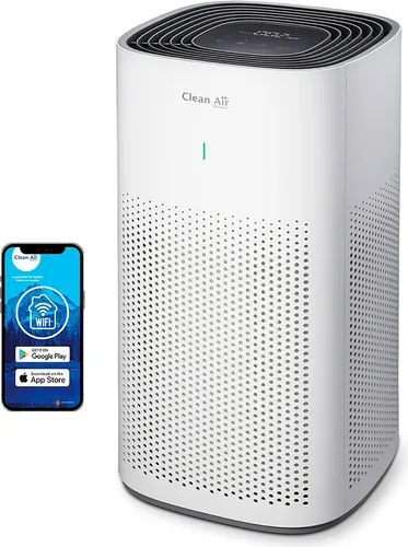 Clean Air Optima CA-507 Smart - Intelligenter HEPA Ionisator Luftreiniger - Luftreiniger für Räume bis 70m², sorgt mit 360°-Luftzirkulation und leisen <10dB im Schlafmodus für frische Atemluft.