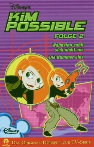 Disney's Kim Possible TV-Serie Folge 2 - Wahnsinn zahlt sich nicht aus + Die Nummer eins [Musikkassette]