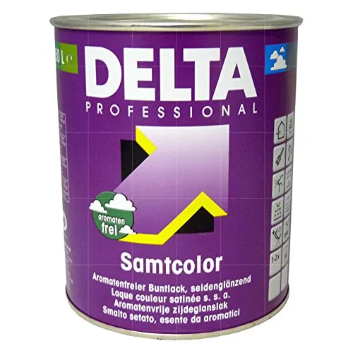 Delta Professional Samtcolor Seidenglanz Buntlack 375ml (RAL6002 Laubgrün)