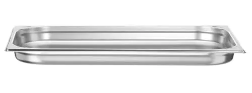 HENDI Gastronormbehälter, mit verstärkten Ecken, geeignet für Chafing Dishes, Bain-marie, Backöfen, Gefrierschränke, temperaturbeständig von -40° bis 250°C, 5L, GN 1/1, 530x325x(H) 40mm, Edelstahl