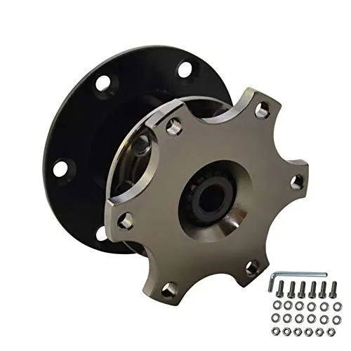 Lenkrad Schnellverschluss Quick Release Nabe Alu Sportlenkrad Snap Off Adapter Titan