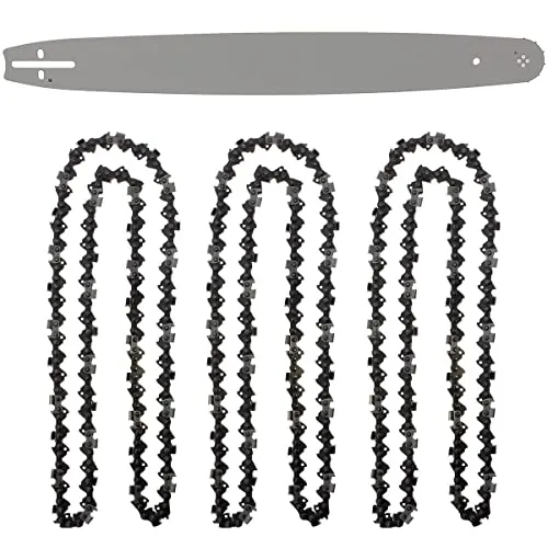 GT Garden 22 Zoll (55 cm) Schwert mit 3 Ketten 0.325/1.5/85 Treibglieder für Kettensäge