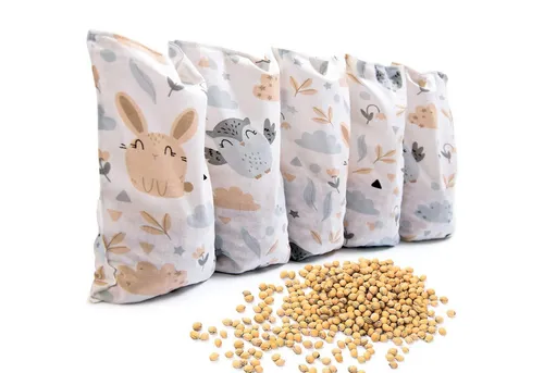 Amilian Kirschkernkissen für Mikrowelle in grau von Amilian