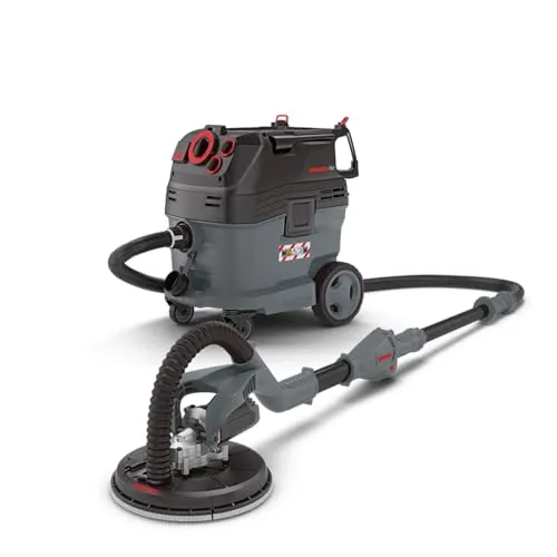 MENZER Langhalsschleifer LHS 225 mit VCM 530 PRO - Schleifmaschine mit ergonomischem Zusatzgriff und leistungsstarkem Sicherheitssauger für staubfreies Arbeiten. Inklusive Schleifscheiben-Set für optimale Ergebnisse.