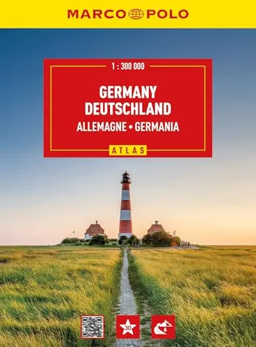 MARCO POLO Reiseatlas 2027/2028 Deutschland 1:300.000: Straßenatlas und Autoatlas mit Europa in 1:4,5 Mio. Spiralbindung