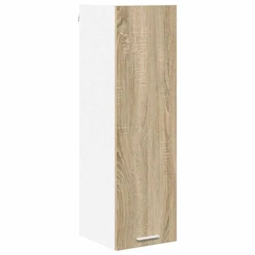 vidaXL Hängeschrank Riga Sonoma-Eiche 30 x 31 x 100 cm Holzwerkstoff, Geräumiger Stauraum, robuster Küchenregal, Moderne Wand-Organizer, Holzlösung für mehr Platz