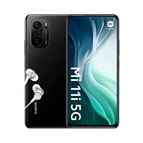 Xiaomi Mi 11i 5G Smartphone mit Kopfhörern - Simlockfreies Handy mit 108MP Triple-Kamera für beeindruckende Fotos und einem brillanten 6,67