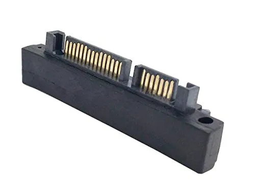 System-S Adapter Rechtwinkliger SATA 22Pin 7 + 15 (Male) zu SATA 22Pin (Female)
