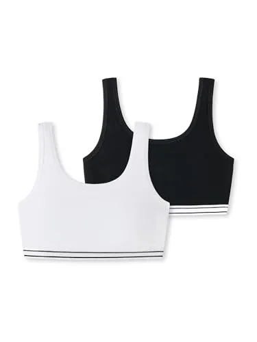 Schiesser Bustier 95/5 Organic Cotton (2-tlg) bunt 152 - Kinder-Wäsche aus 95% Bio-Baumwolle, weich und atmungsaktiv für höchsten Tragekomfort, ideal für empfindliche Haut.