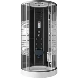 HOME DELUXE Komplettdusche BLACK PEARL 100x100 cm