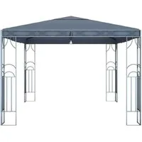 vidaXL Pavillon 400 x 300 cm Anthrazit - Eleganter Sonnenschutz - Pavillon & Partyzelte, bietet perfekten Schutz vor UV-Strahlen und Blendung bei Outdoor-Veranstaltungen, stabiler Stahlrahmen und leicht zu montieren.