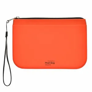 Foldersys Reißverschlussbeutel 40486-80, Phat-Bag, A6, rot, aus Silikon, 1 Fach