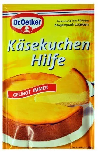 Dr. Oetker Käsekuchenhilfe von Backmischung