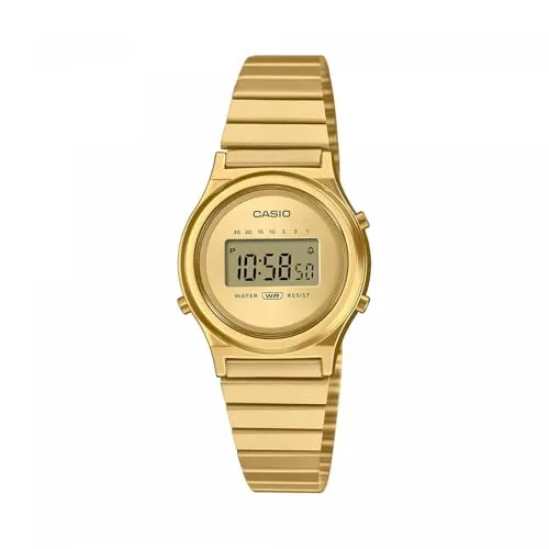 CASIO Vintage Mini LA700WEG-9AEF - Elegante Armbanduhr - Kategorie: Armbanduhren, herausragendes Merkmal: Digitale Anzeige mit Alarm und Stoppfunktion, stilvolles Design in Gold für jeden Anlass.