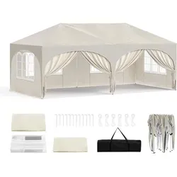 WOLTU Pavillon 3x6 m mit Seitenwänden von WOLTU