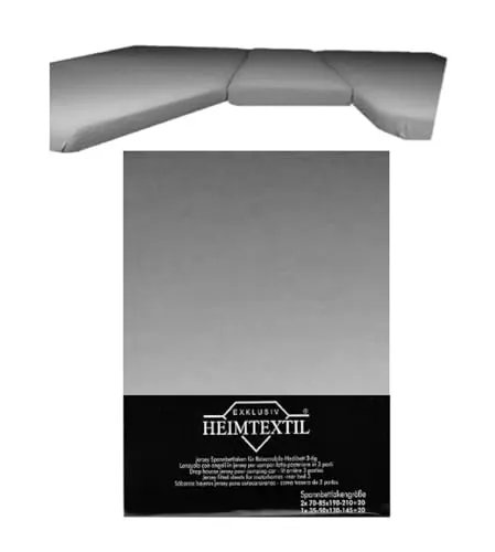 EXKLUSIV HEIMTEXTIL Jersey Spannbettlaken für Wohnmobile 3-teilig - Spannbetttücher für Wohnmobile, 100% Baumwolle, Öko-Tex zertifiziert, rutschfest und pflegeleicht bis 60°C, ideal für perfekten Schlafkomfort.
