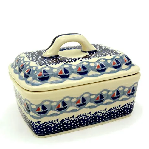 Bunzlauer Butterkästchen AHOI für 250 g Butter von Bunzlauer Keramik