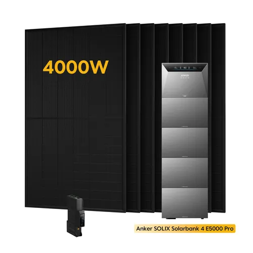 Powerness® Balkonkraftwerk mit Speicher und Anker SOLIX Solarbank 4 E5000 Pro