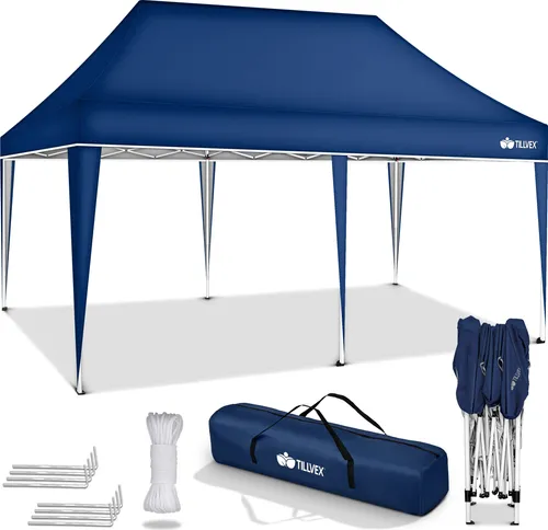 tillvex Pavillon 3x6m Blau in blau von tillvex
