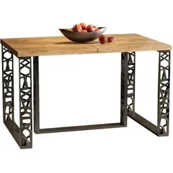 Endo-Moebel Esstisch, Eiche Bianco, Holzwerkstoff, Rechteckig,Rechteckig, 80x76x130 cm, Esszimmer, Tische, Esstische