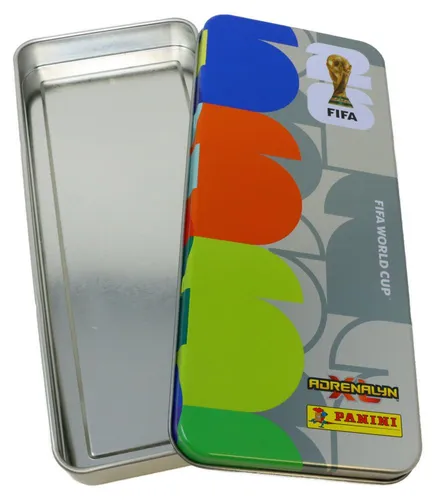 World Cup 2026 Adrenalyn XL Karten - WM Trading Cards Sammelkarten - 1 Tin leer