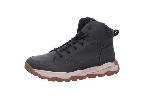 Tom Tailor Herren 4280310015 Mode-Stiefel, Coal, 42 EU - Wanderschuhe mit sportlichem Design und TEX-Membran für optimalen Wetterschutz und hohen Tragekomfort.