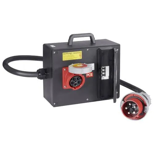 PCE CEE Stromverteiler 9226961 400V 125A - Hochwertiger Wandverteiler mit 2 m H07RN-F Kabel, ideal für Baustellen und gewerbliche Anwendungen. Betriebsfertig mit 1x CEE-Steckdose 63A 5p 400V und Schutzschalter.