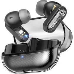 TOZO Crystal Pods In-Ear Kopfhörer mit Bluetooth 5.4 und Hybrid ANC - Erleben Sie erstklassigen Klang mit den TOZO Crystal Pods. Dank 6 Mikrofonen und Hybrid ANC genießen Sie klare Anrufe und bis zu 35 Stunden Spielzeit. Ideal für Sport und Alltag, mit IPX5 Wasserschutz.