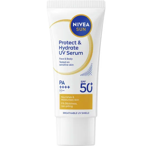 Nivea Sun Sonnenschutzlotion UV Face Serum Lotion XXL, 1-tlg., mit Vitamin E, beugt vorzeitiger Hautalterung vor