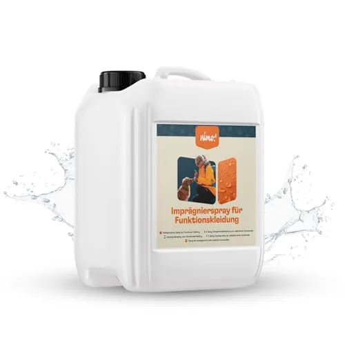 nimo Imprägnierspray für Funktionskleidung - Imprägniermittel für Outdoor- & Funktionstextilien, schützt bei jedem Wetter und erhält die Atmungsaktivität der Kleidung.