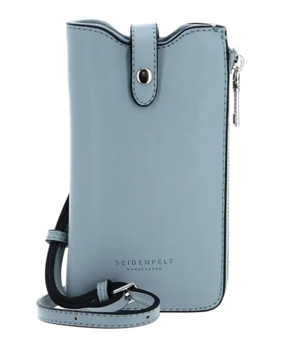 Seidenfelt Manufaktur Umhängetasche - Stylische Umhängetasche in Powder Blue mit praktischer Fächeraufteilung für Karten und einem eleganten Design – der perfekte Begleiter für Alltag und Abend.