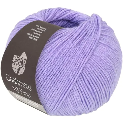 LANA GROSSA Cashmere 16 Fine | Aus Kaschmir- und Merinowolle | Handstrickgarn aus 80% Schurwolle (Merino extrafine), 10% Kaschmir & Polyamid | 50g Wolle zum Stricken & Häkeln | 320m Garn FB 51