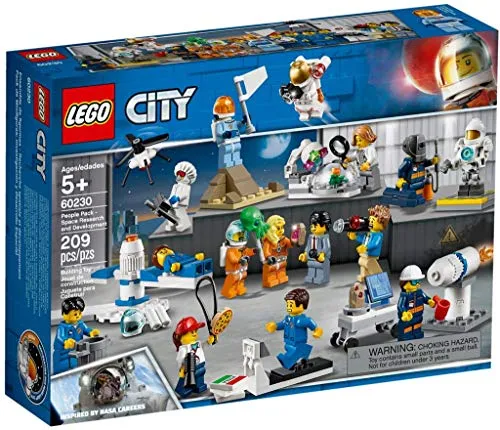 LEGO City 60230 Stadtbewohner – Weltraumforschung und Entwicklung - LEGO Set mit 209 Teilen für kreative Bauprojekte, ideal für Kinder ab 5 Jahren und fördert die Fantasie im Bereich Weltraumforschung.