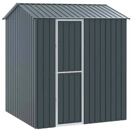 vidaXL Vogelkäfig Anthrazit 215 x 210 x 247 cm – Moderner Außenkäfig aus verzinktem Stahl - Geräumiger Vogelkäfig für Garten und Terrasse, aus wetterfestem Stahl gefertigt. Bietet sicheren Rückzugsort für Vögel und überzeugt durch stilvolles Design. Einfacher Aufbau für ein komfortables Zuhause.