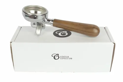 Siebträger für QUICKMILL-Espressomaschinen Walnussgriff von Edesia Espress