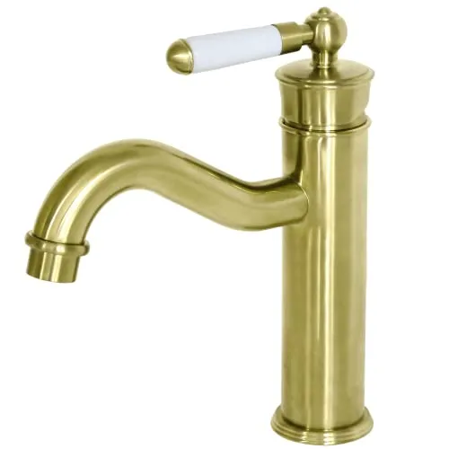 Essebagno Leeds Retro-Armatur für Waschbecken mit gebürstetem Gold.