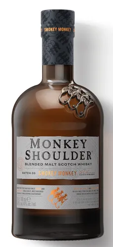 Monkey Shoulder Smokey Monkey - Blended Malt Scotch Whisky - Whisky mit intensivem Rauchgeschmack, vereint die besten Malt Whiskys Schottlands und reifte in Ex-Bourbonfässern für ein einzigartiges Aroma.