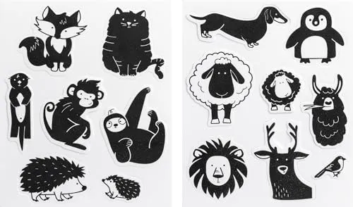 HEYDA Moosgummi Stempel „Tiere“, 10-55 mm