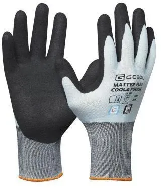 GEBOL Arbeitshandschuh MASTER FLEX COOL&TOUCH 7 II Nylon/Elasthan blau