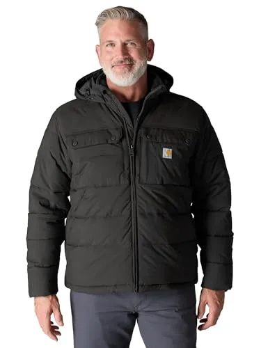 Carhartt Montana Loose Fit Jacke Herren - Robuste, gefütterte Outdoor-Jacke mit Rain Defender - Funktionsjacken für zuverlässigen Wetterschutz: Wind- & wasserabweisend mit isolierendem Sherpa-Futter und praktischen Taschen für optimale Organisation bei jedem Wetter.